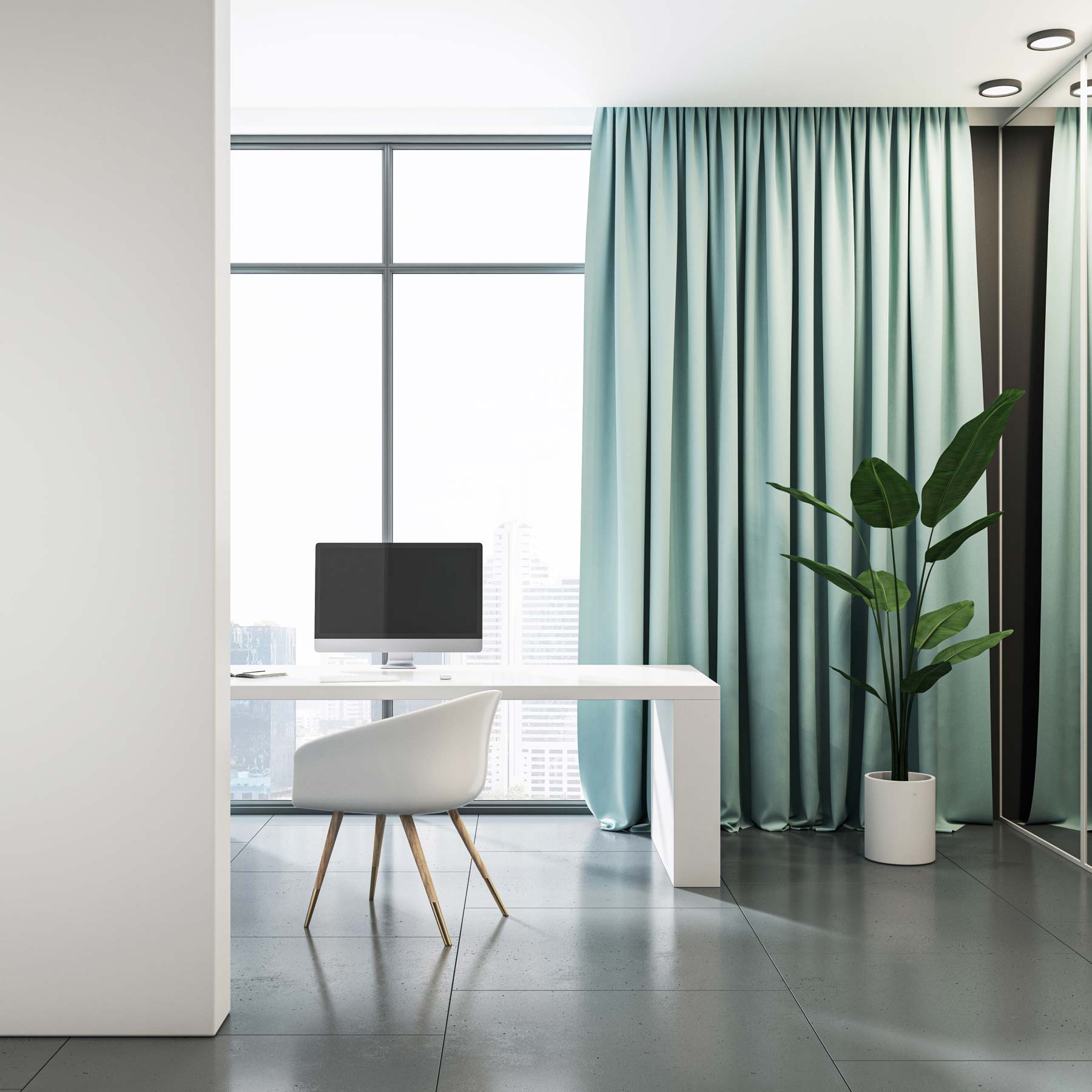 Rideaux sur-mesure pour bureaux